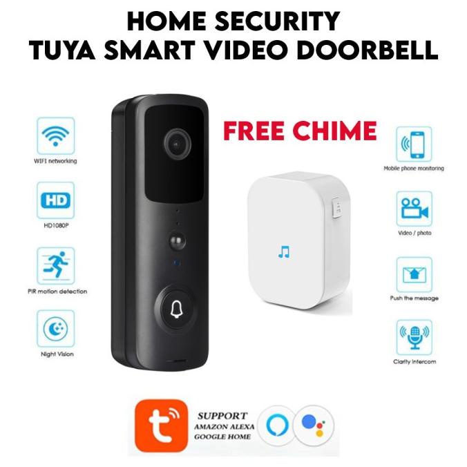 Jual Tuya Smart Video Doorbell Bel Pintu Dengan Kamera Intercom