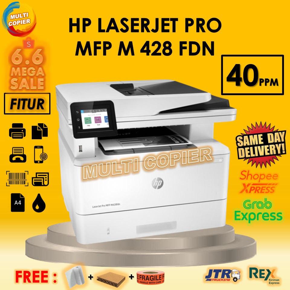 Jual Hp Laserjet Pro MFP M428fdn Printer Laser Jet Mono Multifungsi