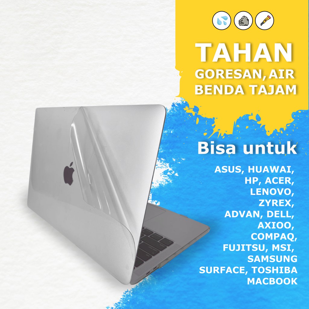 Jual Skin Protector Garskin Pelindung Laptop Transparan Untuk Laptop