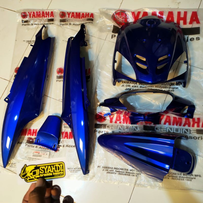 Jual Body Full Set Alus Mio Sporty Original Yamaha Tl Warna Biru