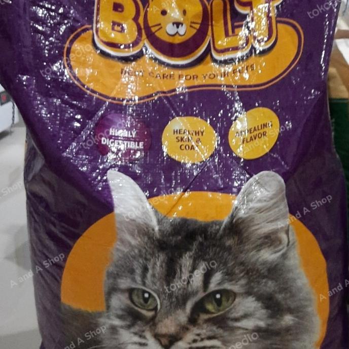 Jual Pakan Makanan Kucing Bolt Ikan Kg Cat Food Rafiahnola Shopee