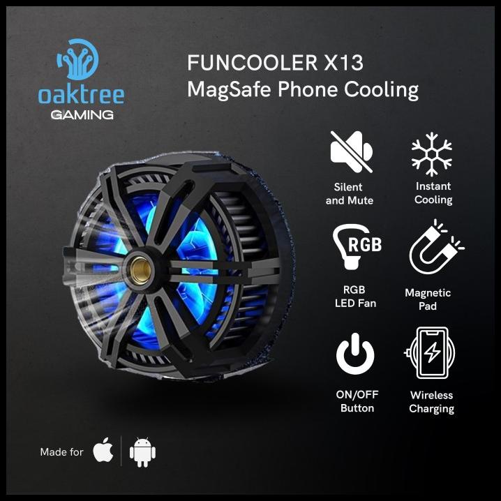 Jual Funcooler X Radiator Pendingin Hp Magnet Fan Cooler Wireless