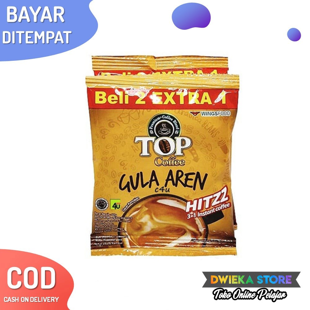 Jual Kopi Bubuk Top Coffee Gula Aren Gr Renteng Isi Sachet