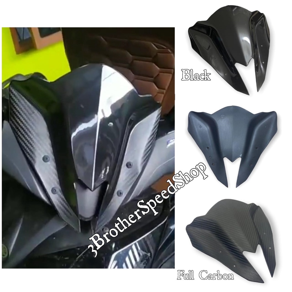 Jual Visor Windshield Yamaha Aerox Batman Karbon Visor Yamaha Aerox