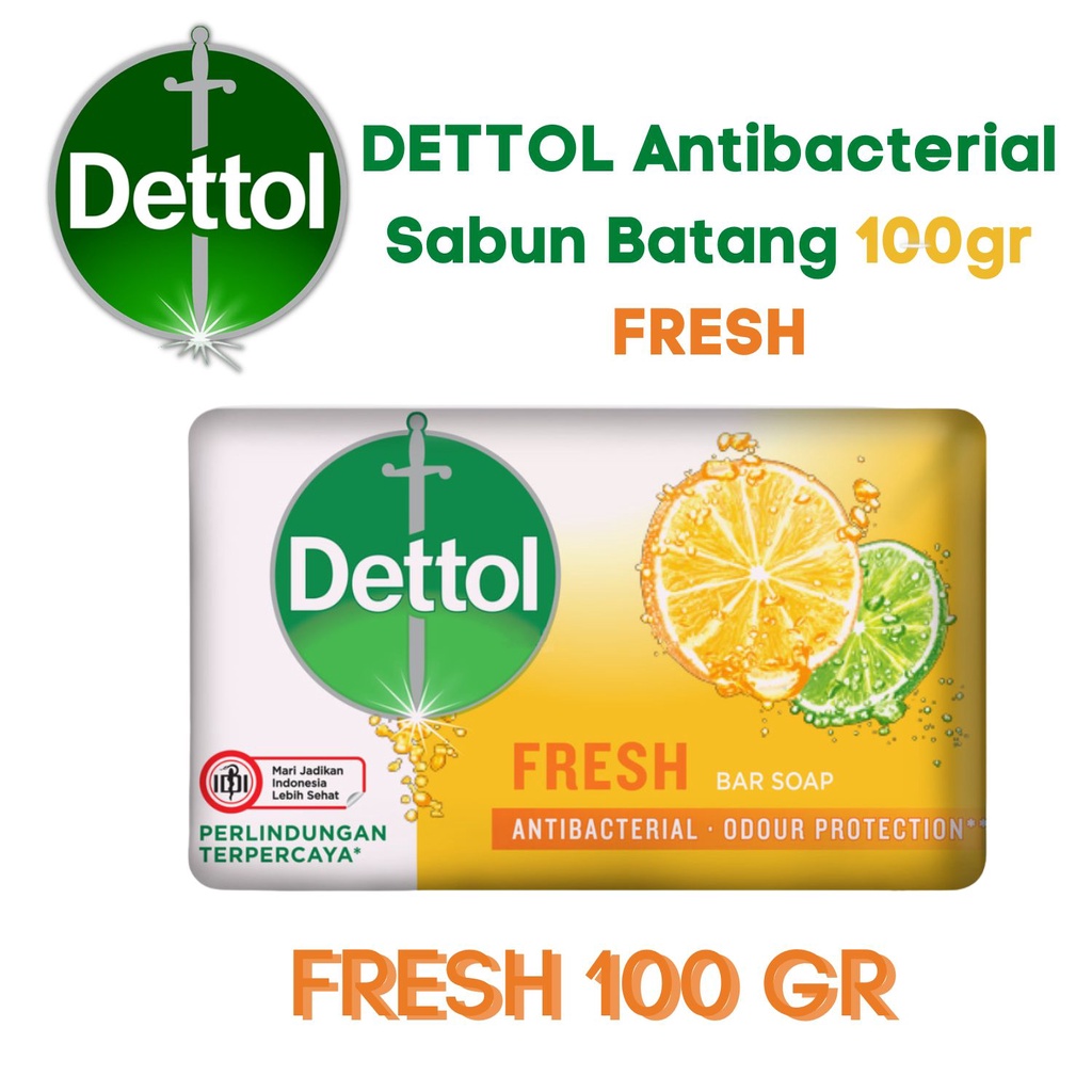 Jual Dettol Fresh Anti Bakteri Sabun Batang Sabun Mandi Antibacterial