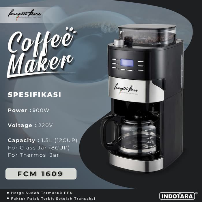 Jual Mesin Kopi Coffee Maker Ferratti Ferro FCM 1609 P1 Shopee Indonesia