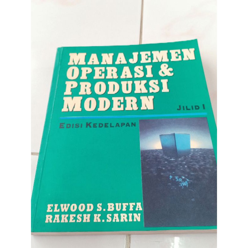 Jual Buku Manajemen Operasi Dan Produksi Modern Preloved Shopee