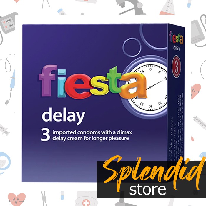 Jual Kondom Fiesta Delay 3 Pcs Condom Tahan Lama Climax Delay