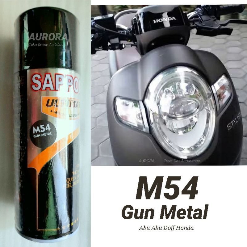 Jual Cat Abu Abu Dop Honda Sapporo Ultimate Gun Metal M54 Abuabu Doff