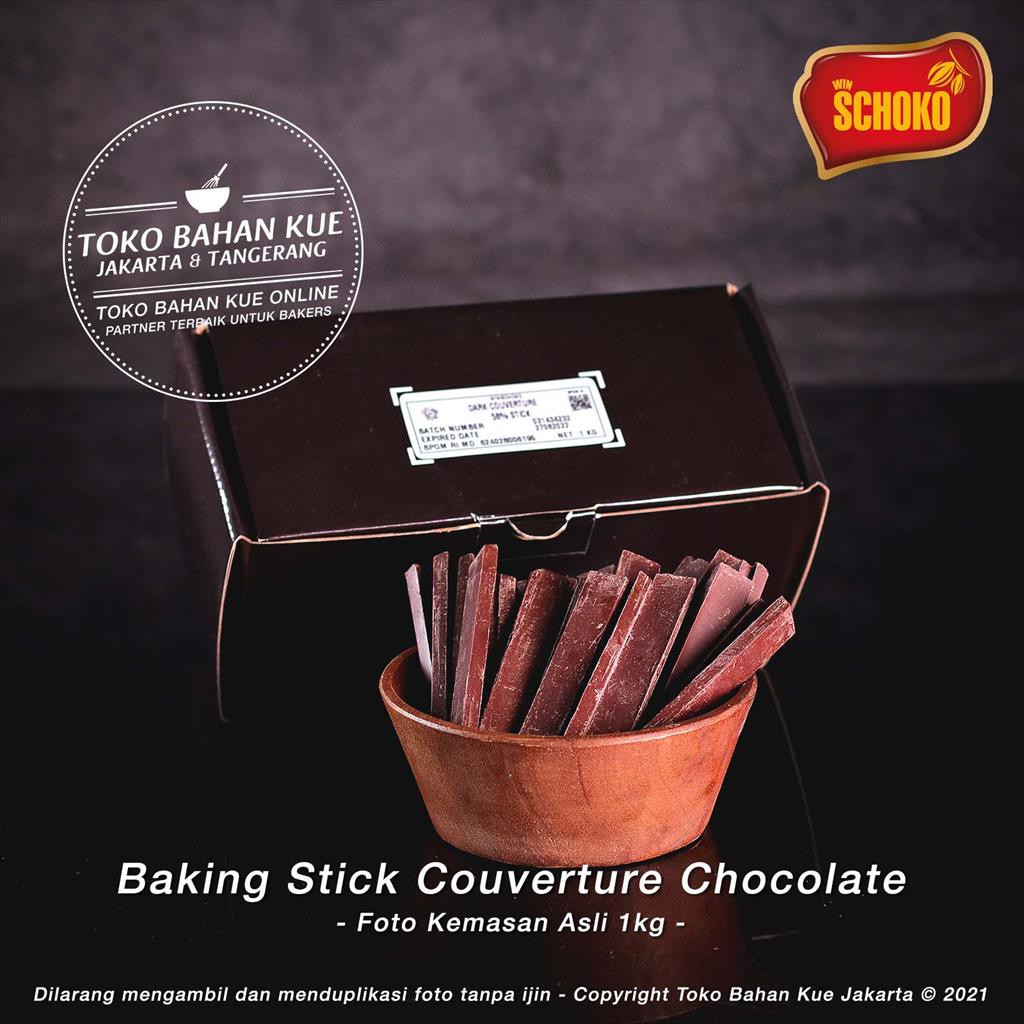 Jual Schoko Stick Couverture Gr Dark Chocolate Batons Coklat