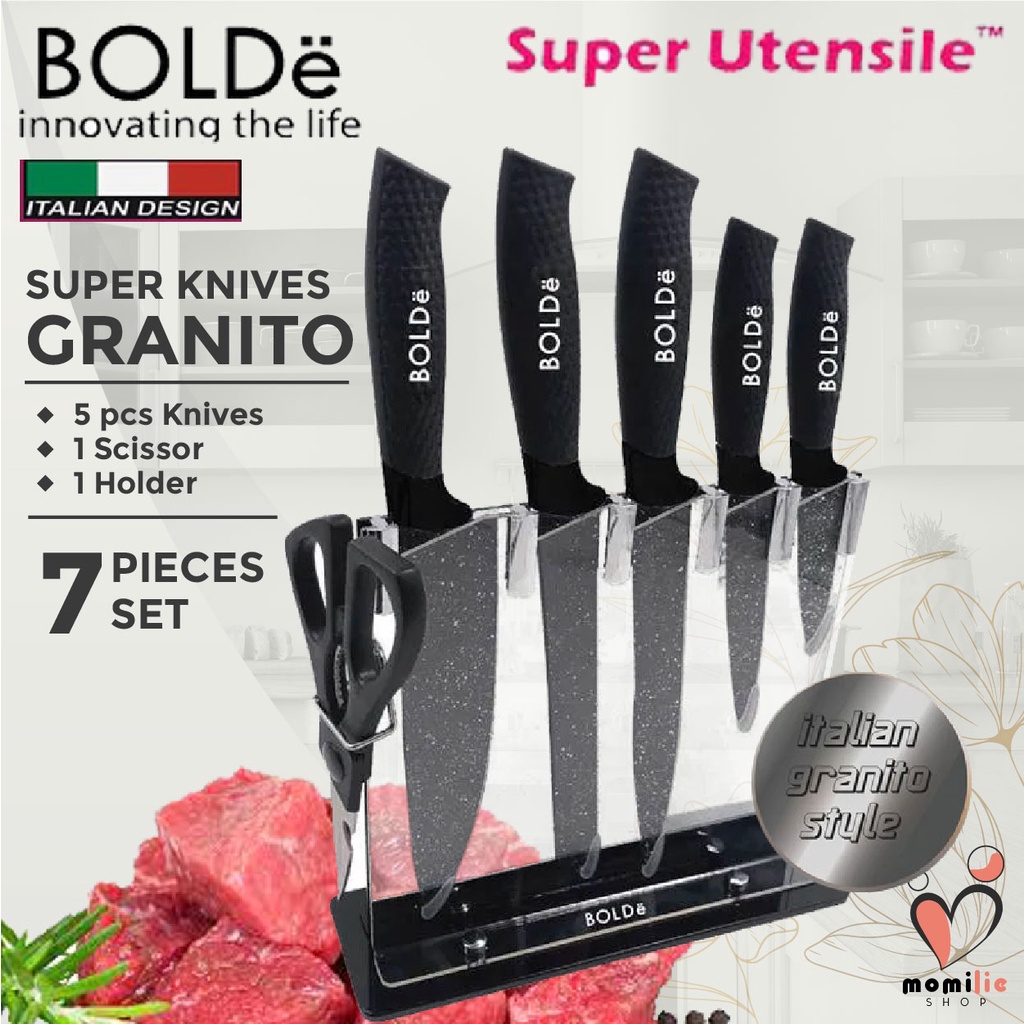 Jual BOLDe Super Knives Granito 7 Pcs Set 100 Original Pisau Dapur