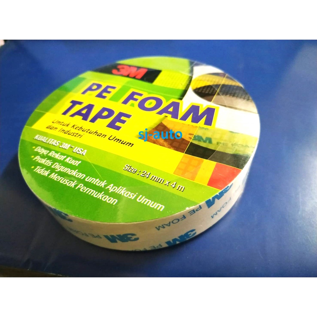 Jual Original Double Tape M Pe Putih Mm X Meter Isolasi Bolak