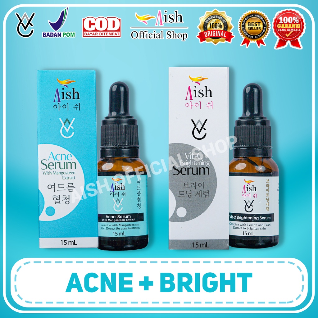 Jual Paket Aish Serum Acne Brightening Darkspot Serum Korea