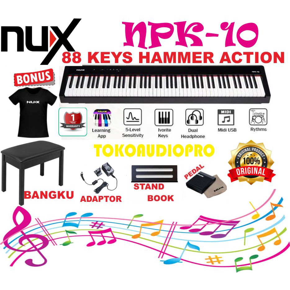 Jual Nux Npk Key Smart Digital Piano With Grand Hammer Action Npk