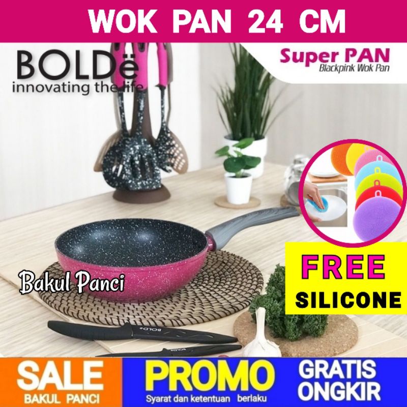 Jual Bolde Super Pan Wok Wajan Cm Blackpink Penggorengan