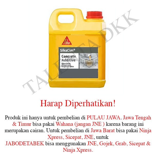 Jual Sikacim Concrete Additive Obat Cor Beton Cepat Keras Cairan Ml