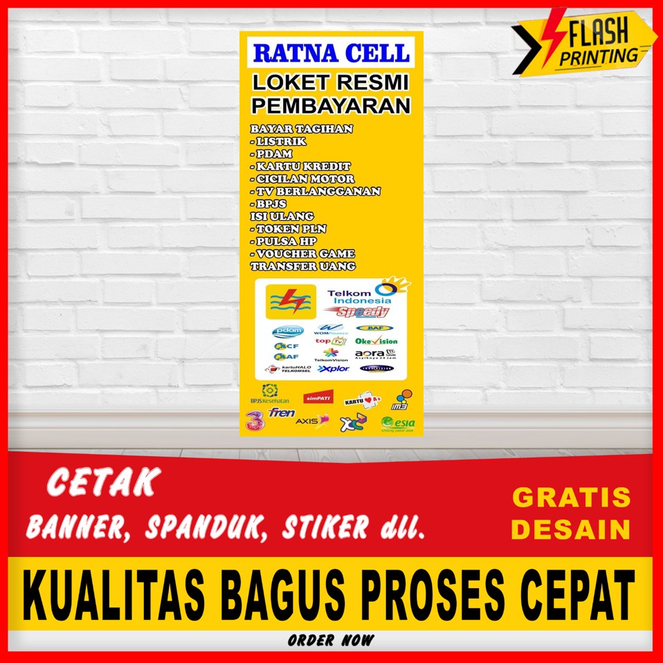 Jual Cetak Spanduk Banner Konter Murah Bisa Request Tulisan Dan Custome