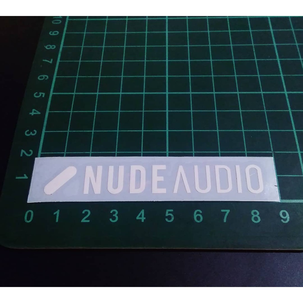 Jual Cutting Sticker NUDE AUDIO Putih Cm Shopee Indonesia
