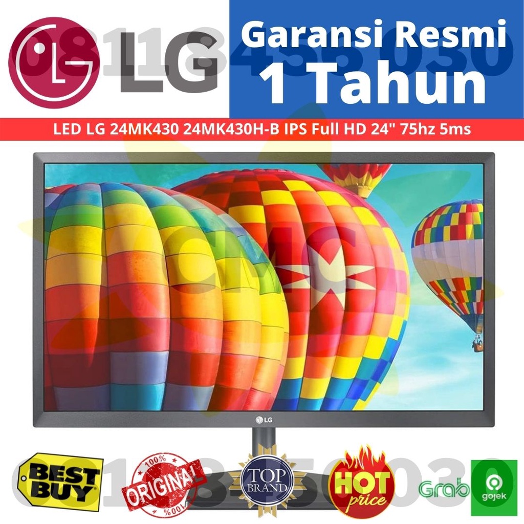 Jual Monitor LED LG 24MK430 IPS Full HD 24 75hz 24MK430H B FHD