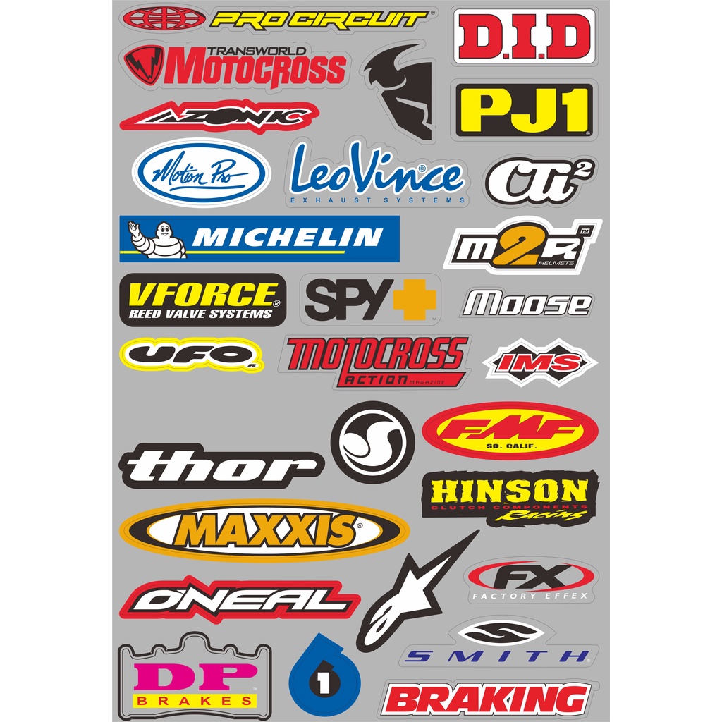 Jual Stiker Pack Racing Isi Banyak Stiker Racing Stiker Motor Sticker