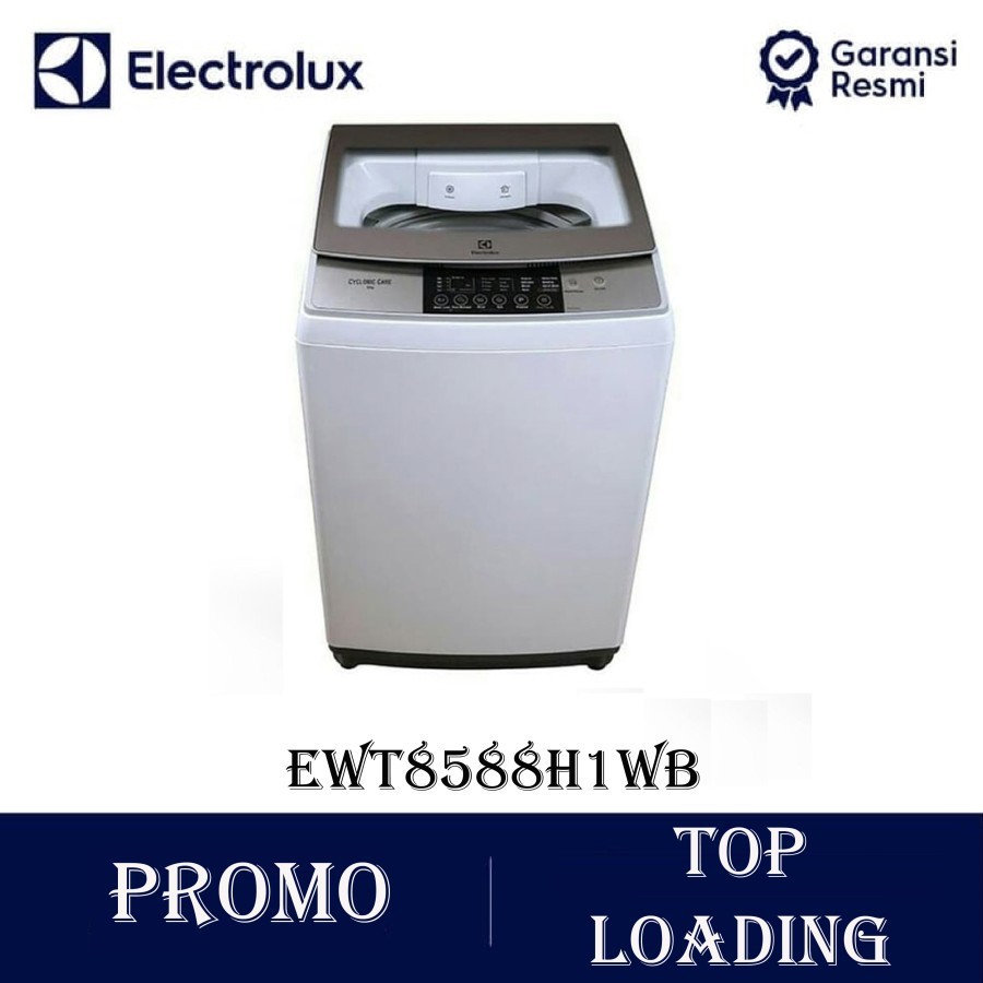 Jual ELECTROLUX MESIN CUCI 1 TABUNG 8 KG EWT 8588 H1WB EWT 8588H1WB