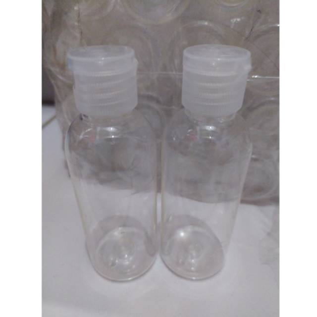 Jual Botol Kosong Flip Top Botol Transparan 60 Ml Botol Kecil