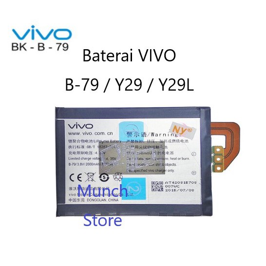 Jual Baterai Batre Battery VIVO B 79 Y29 Y29L Original 100