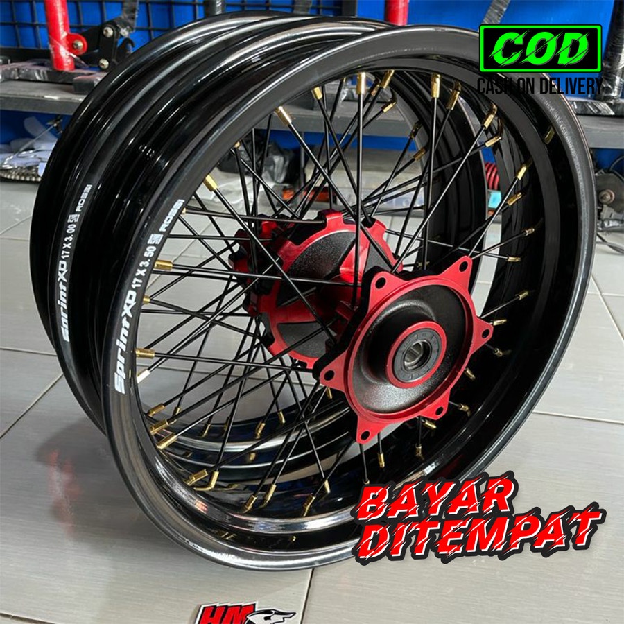 Jual Paket Velg Crf L Supermoto Rossi Xx Warna Hitam