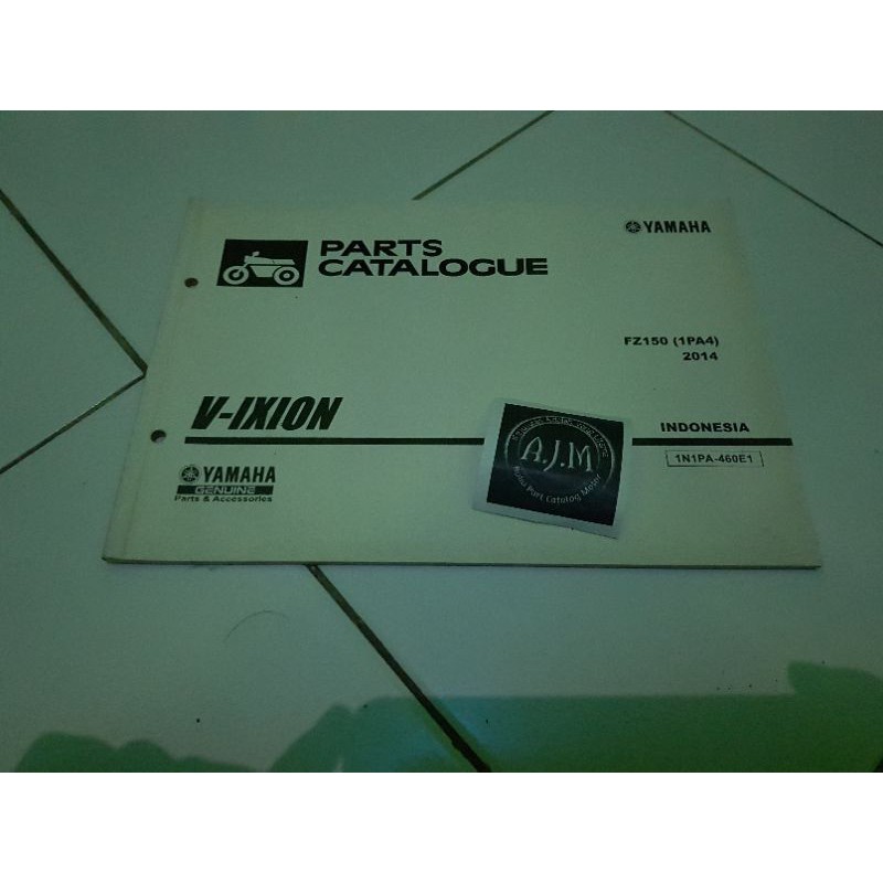 Jual Buku Part Katalog Katalogue Catalogue Catalog Copian Yamaha Vixion