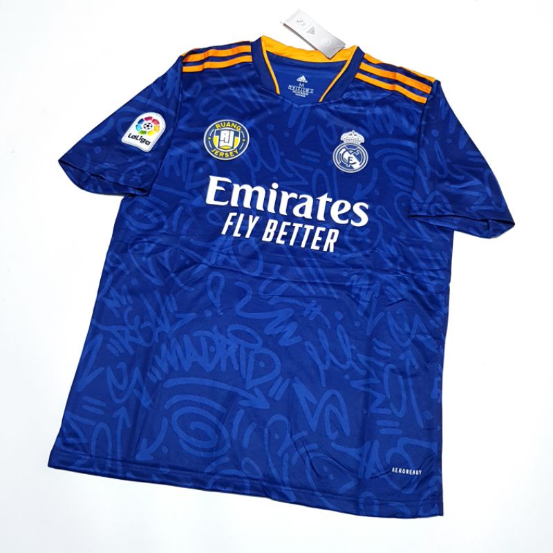 Jual Jersey Bola Real Madrid Away 2021 2022 Shopee Indonesia