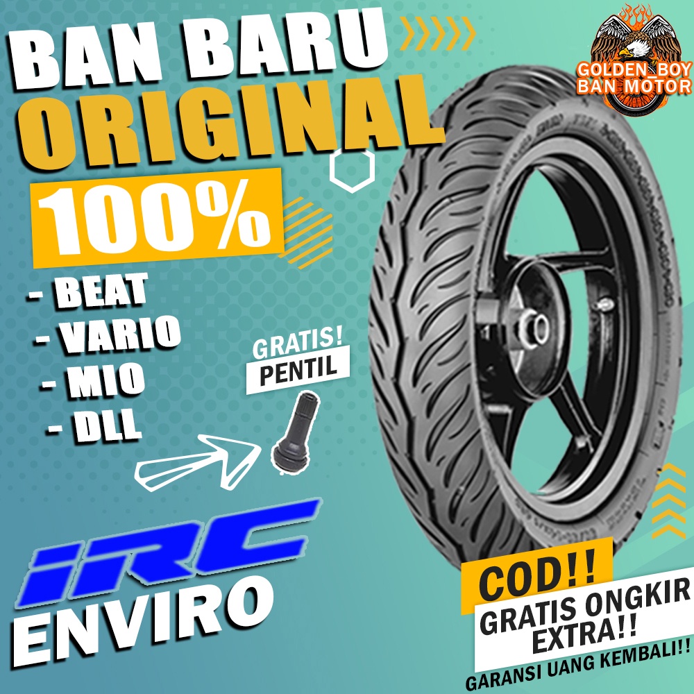 Jual Ban Motor Matic Tubles Beat Irc Enviro Ring Tubles Sepasang