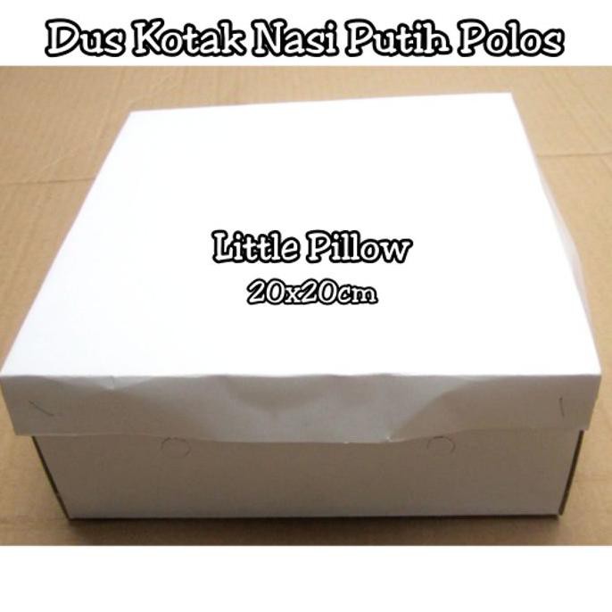 Jual DUS KOTAK NASI PUTIH POLOS 20X20CM LPO 760 Shopee Indonesia