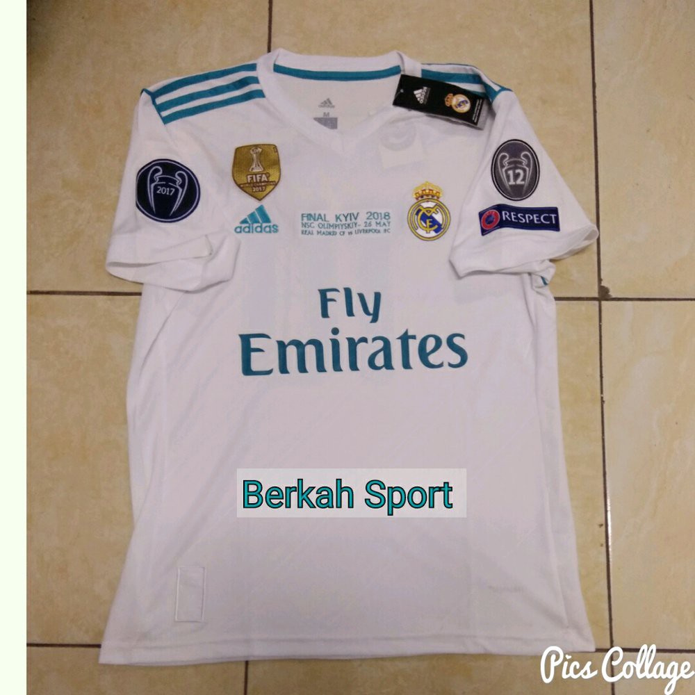 Jual Lagi Promo Jersey Real Madrid Home Full Patch Ucl Official