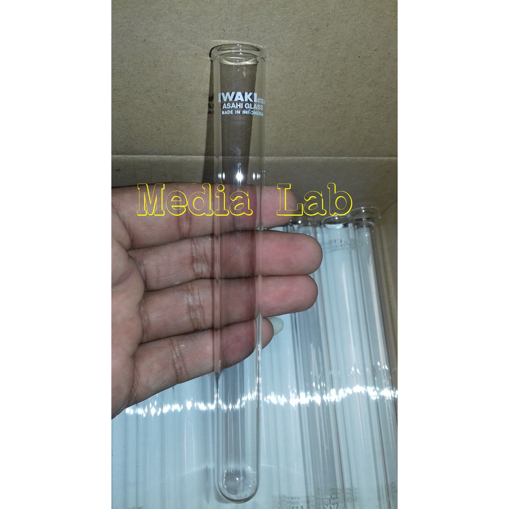 Jual Tabung Reaksi 16 X 150 Mm IWAKI Test Tube With Rim Shopee