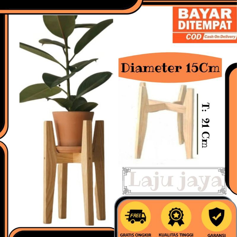 Jual Rak Pot Bunga Tatakan Pot Standing Pot Rak Kayu Standing Planter