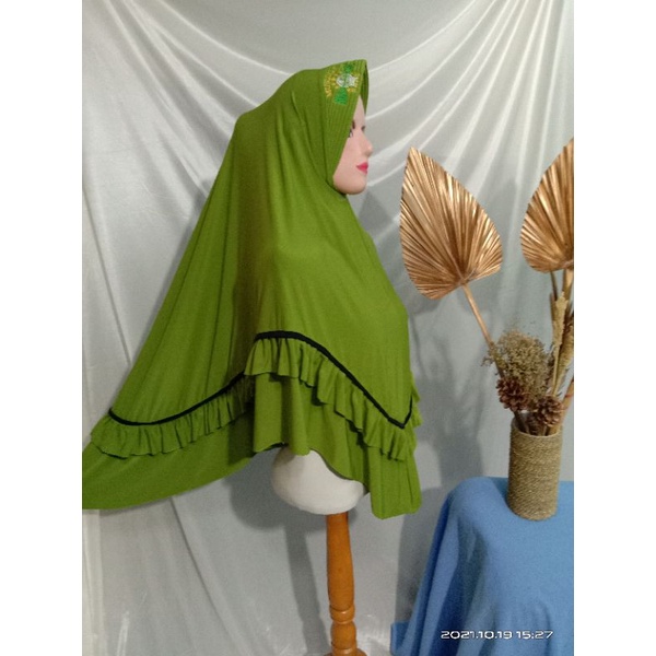 Jual Krudung Muslimat Nu Jumbo Rempel Listhitam Shopee Indonesia