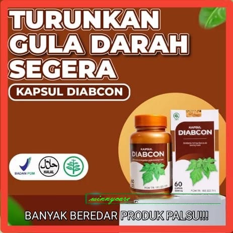 Jual Kapsul Diabcon Asli Obat Diabetes Herbal Kencing Manis Jamu Diabet