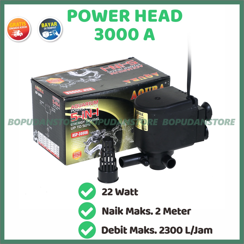 Jual Pompa Air Celup Power Head Hidroponik Aquarium Aquascape Akuarium