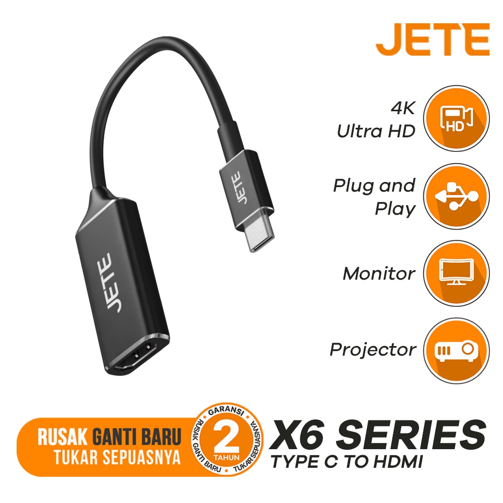 Jual Kabel Jete X Converter Type C To Hdmi Female Adapter Konverter