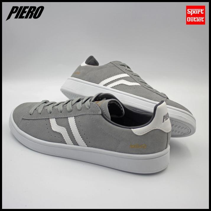 Jual Sepatu Sneakers Pria Piero Mojo Grey Insigna Shopee Indonesia