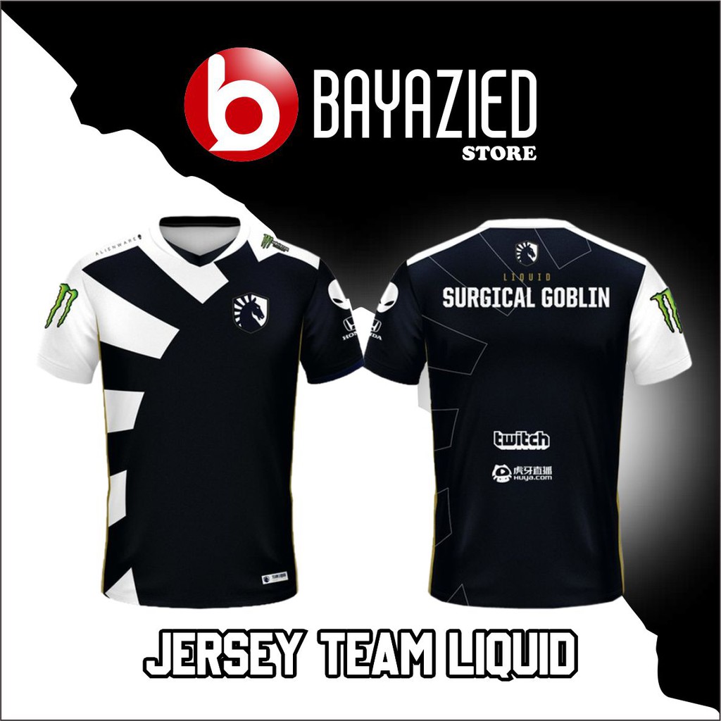 Jual Jersey Team Liquid Terbaru Game Dota Pubg Codm Free Fire Free