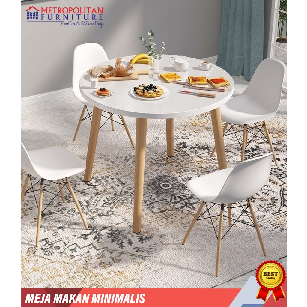 Jual Meja Makan Cafe Minimalis Modern Dining Table Shopee Indonesia