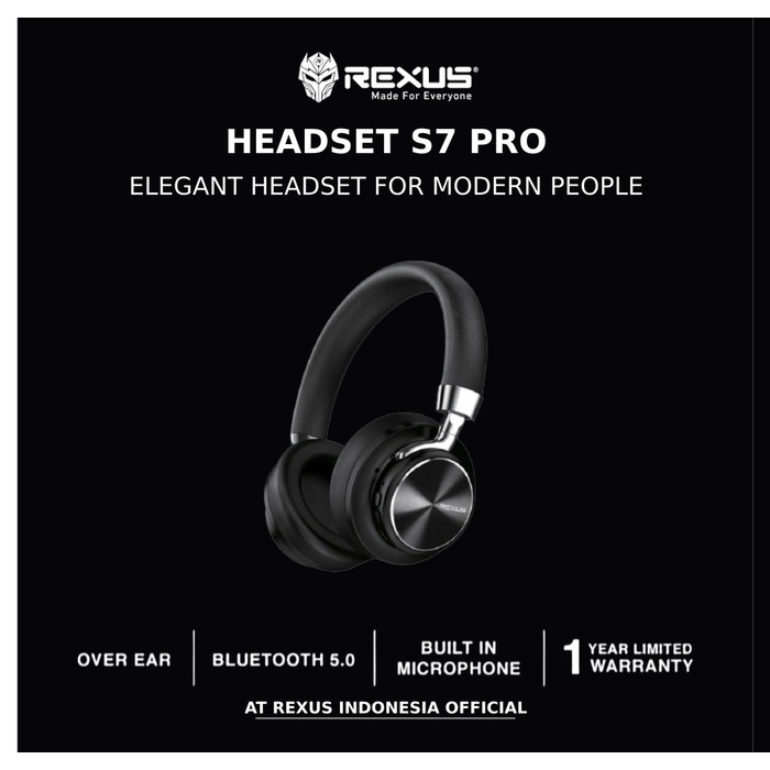 Jual Headset Bluetooth Rexus S Pro Original Premium Gaming New Rexus