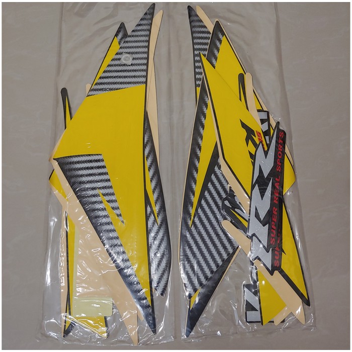 Jual Stiker Bodi Lis Body Striping Ninja Rr Hitam Kuning