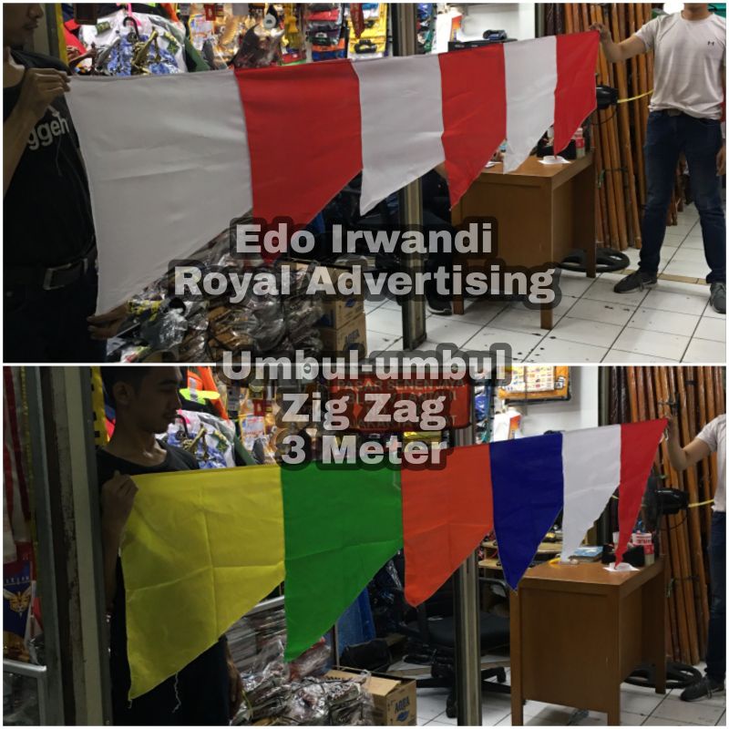 Jual Umbul Umbul Zig Zag Bendera Merah Putih Dan Warna Warni Ukuran