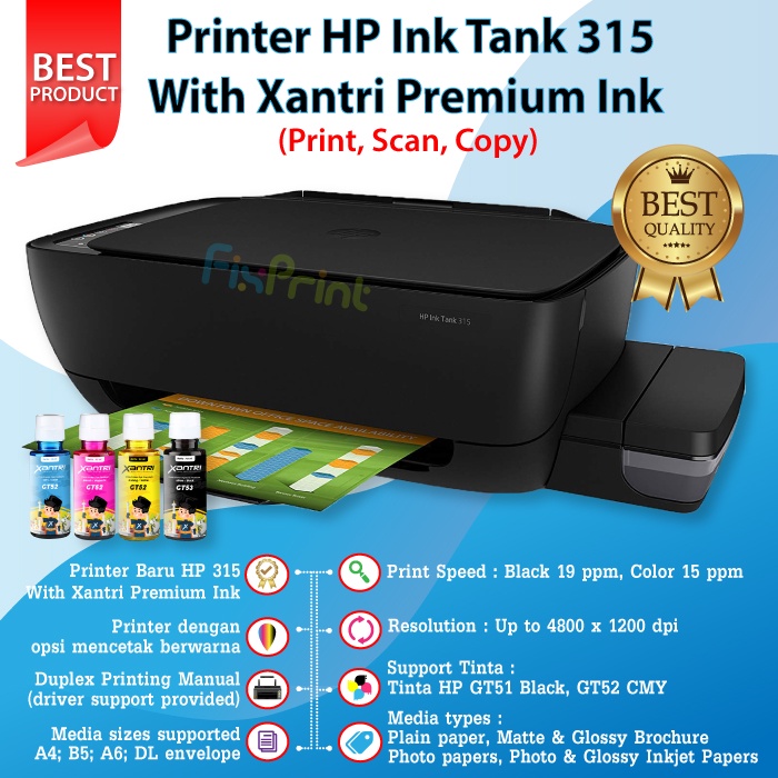 Jual Printer Ink Tank Hp Print Scan Copy Wirelles Infus