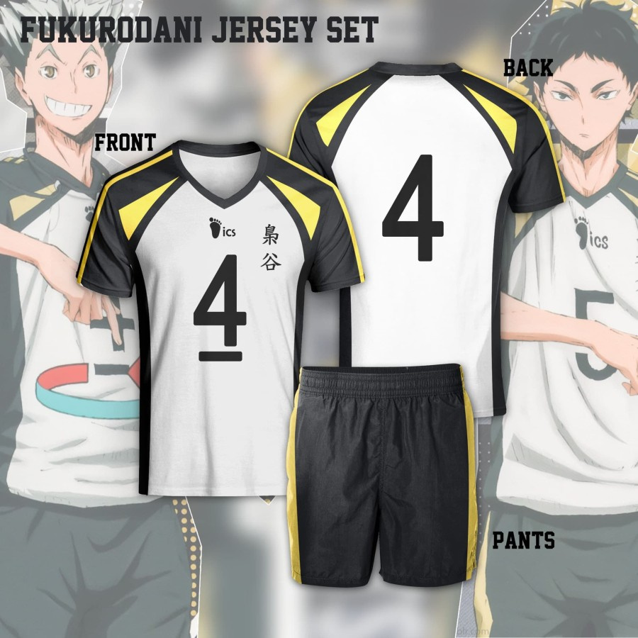 Jual Kaos Cosplay Anime Haikyuu Jersey Volleyball FUKURODANI Shopee