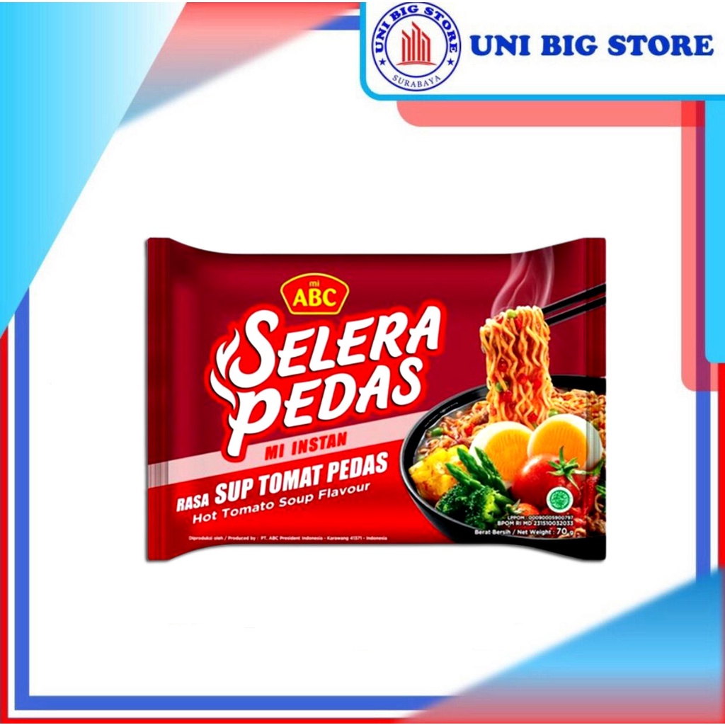 Jual Mi ABC Selera Pedas Mie Sup Tomat Pedas 70 Gr Hot Spicy Tomato