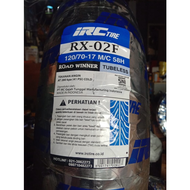 Jual Ban Motor Irc Rx F Rx Rx Road Winner Tubeless