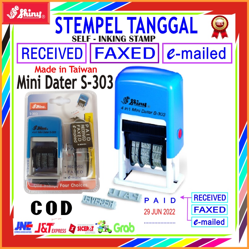 Jual Stempel Cap Tanggal Dater Otomatis Shiny S In Mini Dater